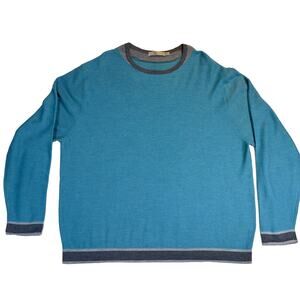 Raffi Linea Uomo 100% Extra Fine Merino Wool Men's XXL Crew Neck Sweater